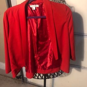 Forever 21 blazer size small red orange color